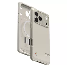   Spigen Classic LS MagSafe tok Apple iPhone 17 Pro készülékhez – Kő szürke