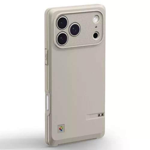 Spigen Classic LS MagSafe tok Apple iPhone 17 Pro készülékhez – Kő szürke
