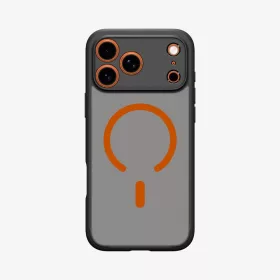   Spigen Ultra Hybrid Mag MagSafe tok Apple iPhone 17 Pro készülékhez – Narancssárga/átlátszó