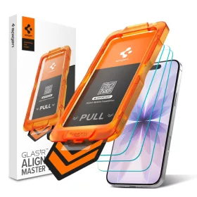   Spigen ALM Glas.tR Slim üvegfólia (3db) Apple iPhone 17 készülékhez – Átlátszó