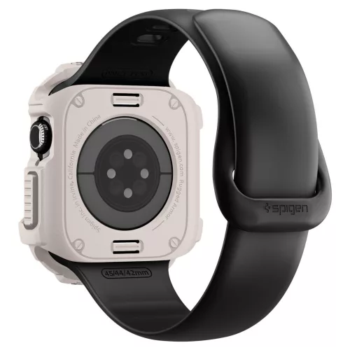 Spigen Rugged Armor V2 Apple Watch 10/11 (42 mm) tok - homokbézs