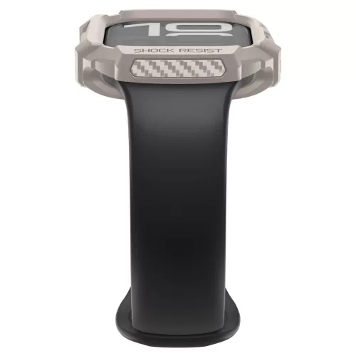 Spigen Rugged Armor V2 Apple Watch 10/11 (42 mm) tok - homokbézs