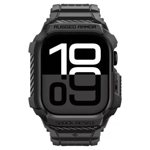 Spigen Rugged Armor Pro V2 Apple Watch 10/11 (42 mm) tok - matt fekete