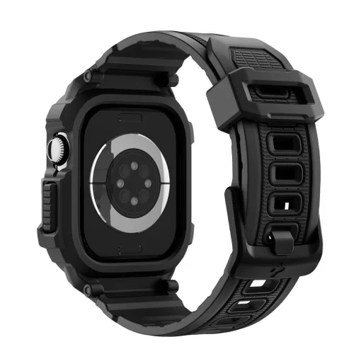 Spigen Rugged Armor Pro V2 Apple Watch 10/11 (42 mm) tok - matt fekete