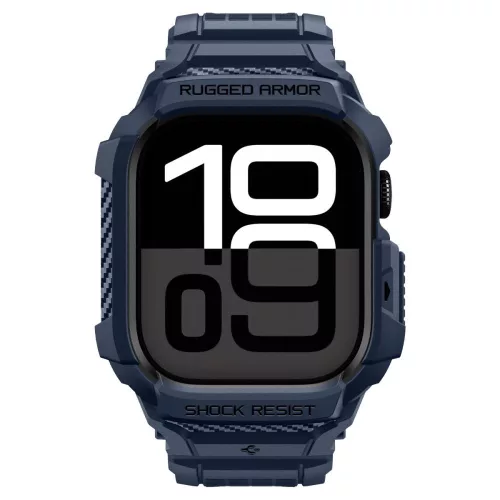 Spigen Rugged Armor Pro V2 Apple Watch 10/11 (42 mm) tok - sötétkék