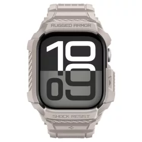   Spigen Rugged Armor Pro V2 Apple Watch 10/11 (42 mm) tok - homokbézs