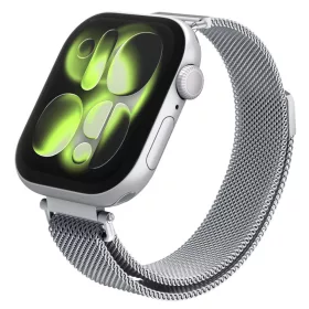  Spigen WBM4 Band Apple Watch 8/9/10/11/SE (40/41/42 mm) szíj - ezüst