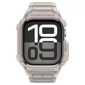   Spigen Rugged Armor Pro V2 Apple Watch 10/11 (46 mm) tok - homokbézs