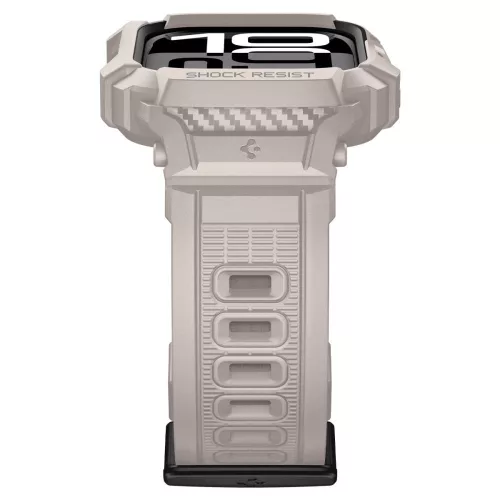 Spigen Rugged Armor Pro V2 Apple Watch 10/11 (46 mm) tok - homokbézs