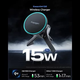   Spigen EV15MAQ 15W MagSafe mágneses autós tartó töltővel
