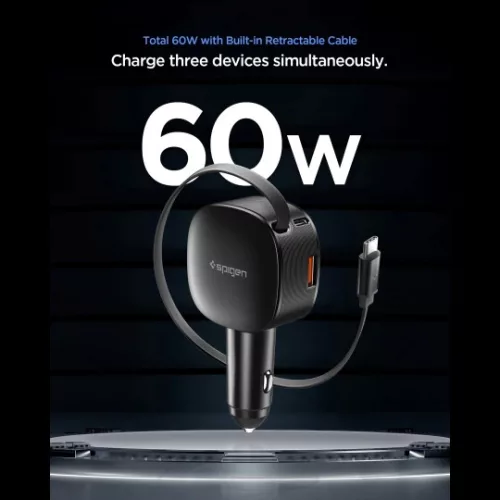 Spigen EV603BT ESSENTAIL 60W autós töltő