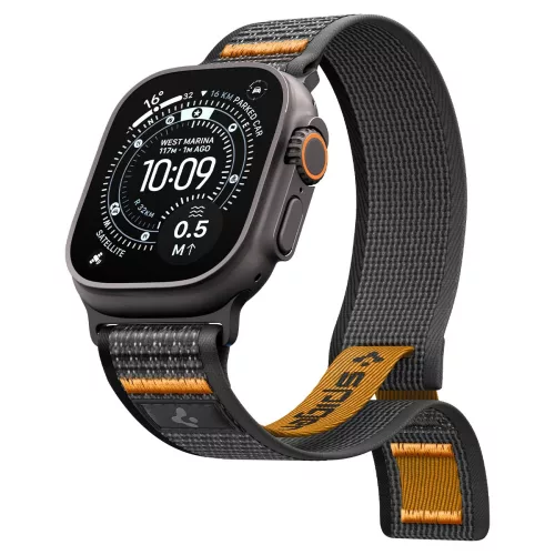 Spigen Athlex Air 2 Apple Watch 8/9/10/11/SE/Ultra (44/45/46/49 mm) szíj - aktív szürke