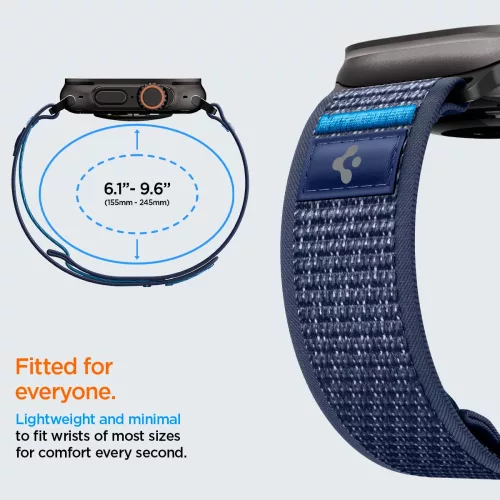 Spigen Athlex Air 2 Apple Watch 8/9/10/11/SE/Ultra (44/45/46/49 mm) szíj - aktív fekete