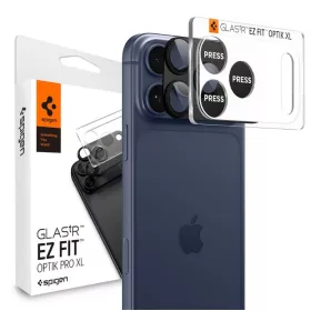   Spigen Optik Pro XL Glas.tR EZ Fit kameravédő Apple iPhone 17 Pro készülékhez – Fekete