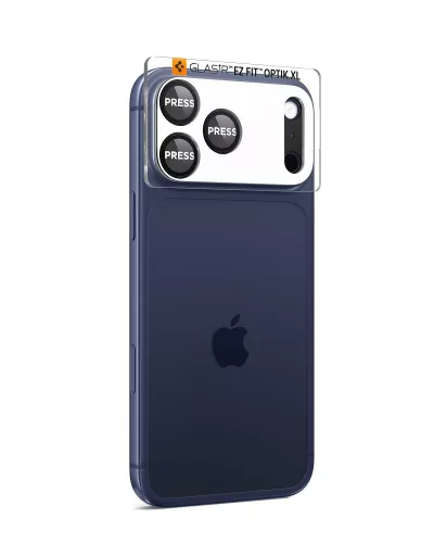 Spigen Optik Pro XL Glas.tR EZ Fit kameravédő Apple iPhone 17 Pro készülékhez – Fekete