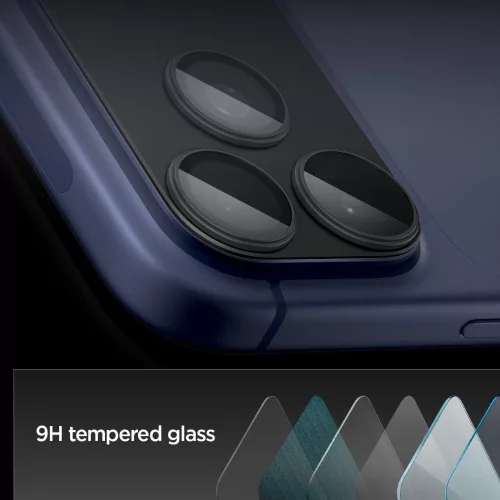 Spigen Optik Pro XL Glas.tR EZ Fit kameravédő Apple iPhone 17 Pro készülékhez – Fekete