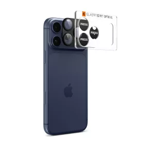   Spigen Optik Pro XL Glas.tR EZ Fit kameravédő Apple iPhone 17 Pro Max készülékhez – Fekete