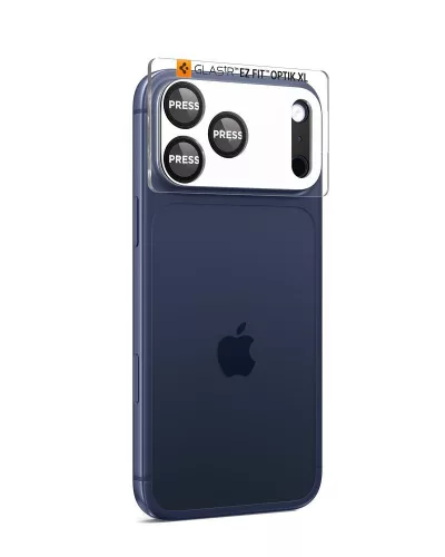 Spigen Optik Pro XL Glas.tR EZ Fit kameravédő Apple iPhone 17 Pro Max készülékhez – Fekete