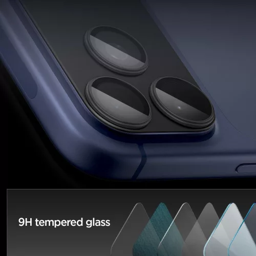 Spigen Optik Pro XL Glas.tR EZ Fit kameravédő Apple iPhone 17 Pro Max készülékhez – Fekete