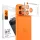 Spigen Optik Pro XL Glas.tR EZ Fit kameravédő Apple iPhone 17 Pro Max készülékhez – Narancssárga