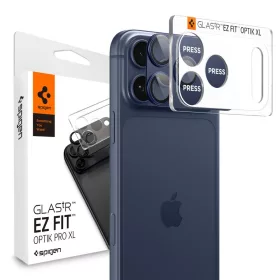   Spigen Optik Pro XL Glas.tR EZ Fit kameravédő Apple iPhone 17 Pro Max készülékhez – Kék