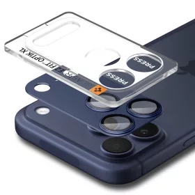   Spigen Optik Pro XL Glas.tR EZ Fit kameravédő Apple iPhone 17 Pro Max készülékhez – Kék