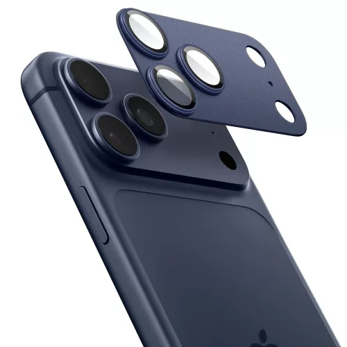 Spigen Optik Pro XL Glas.tR EZ Fit kameravédő Apple iPhone 17 Pro Max készülékhez – Kék