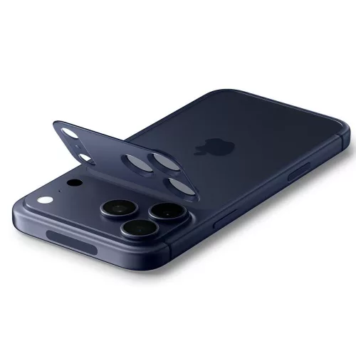 Spigen Optik Pro XL Glas.tR EZ Fit kameravédő Apple iPhone 17 Pro Max készülékhez – Kék