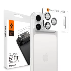   Spigen Optik Pro XL Glas.tR EZ Fit kameravédő Apple iPhone 17 Pro Max készülékhez – Ezüst