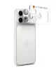 Spigen Optik Pro XL Glas.tR EZ Fit kameravédő Apple iPhone 17 Pro Max készülékhez – Ezüst