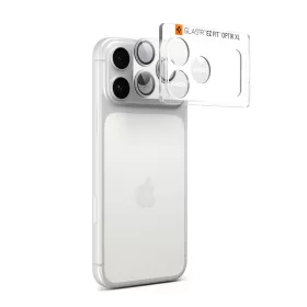   Spigen Optik Pro XL Glas.tR EZ Fit kameravédő Apple iPhone 17 Pro Max készülékhez – Ezüst
