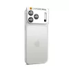 Spigen Optik Pro XL Glas.tR EZ Fit kameravédő Apple iPhone 17 Pro Max készülékhez – Ezüst