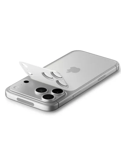 Spigen Optik Pro XL Glas.tR EZ Fit kameravédő Apple iPhone 17 Pro Max készülékhez – Ezüst