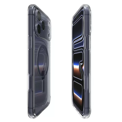 Spigen Ultra Hybrid Mag MagSafe tok Apple iPhone 17 Pro Max készülékhez – Átlátszó/kék mélykék