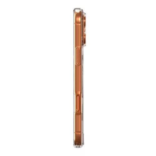 Spigen Ultra Hybrid Mag MagSafe tok Apple iPhone 17 Pro Max készülékhez – Átlátszó/narancssárga