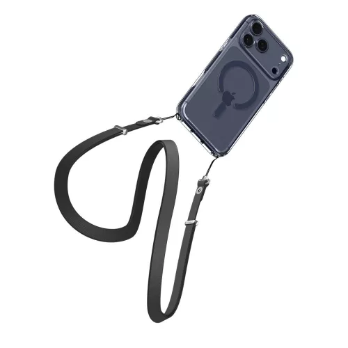 Spigen Ultra Hybrid Mag MagSafe tok Apple iPhone 17 Pro készülékhez – Átlátszó/kék mélykék