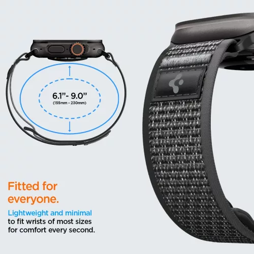 Spigen Athlex Air 2 Apple Watch 8/9/10/11/SE/Ultra (44/45/46/49 mm) szíj - aktív zöld