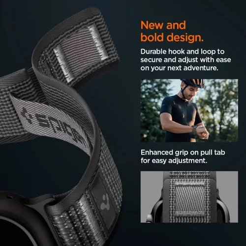 Spigen Athlex Air 2 Apple Watch 8/9/10/11/SE/Ultra (44/45/46/49 mm) szíj - aktív zöld
