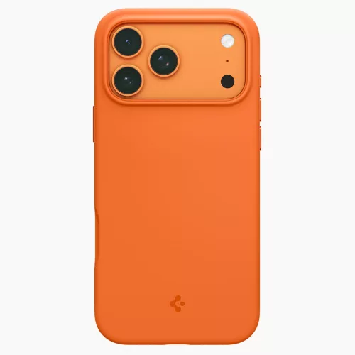 Spigen Silicone Fit Mag MagSafe tok Apple iPhone 17 Pro készülékhez – Kozmikus narancssárga