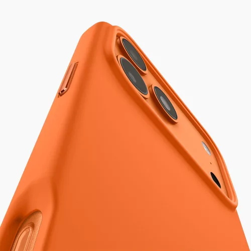 Spigen Silicone Fit Mag MagSafe tok Apple iPhone 17 Pro készülékhez – Kozmikus narancssárga