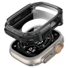 Spigen Rugged Armor + Tempered Glass Apple Watch Ultra 1/2/3 (49 mm) csomag - matt fekete