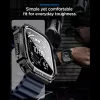 Spigen Rugged Armor + Tempered Glass Apple Watch Ultra 1/2/3 (49 mm) csomag - matt fekete