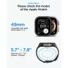 Spigen Liquid Air Pro + Tempered Glass Apple Watch Ultra 1/2/3 (49 mm) csomag - fekete