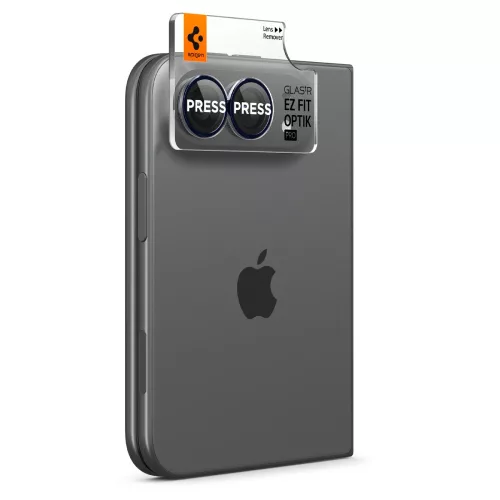 Spigen Optik Pro EZ Fit kameravédő üveg (2 db) – Apple iPhone Duo, átlátszó