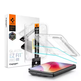   Spigen GLAS.tR EZ Fit Pro kijelzővédő üveg (2 db) – Apple iPhone Duo, átlátszó