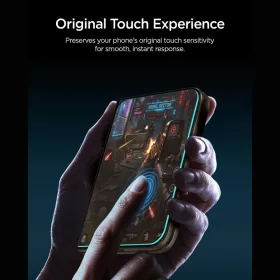   Spigen GLAS.tR EZ Fit Pro kijelzővédő üveg – Apple iPhone Duo, átlátszó