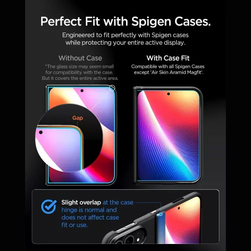 Spigen GLAS.tR EZ Fit Pro kijelzővédő üveg – Apple iPhone Duo, átlátszó