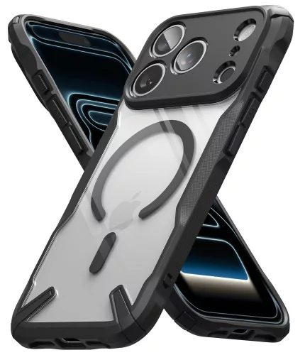 Ringke Fusion Magnetic MagSafe iPhone 17 Pro hátlap tok - fekete