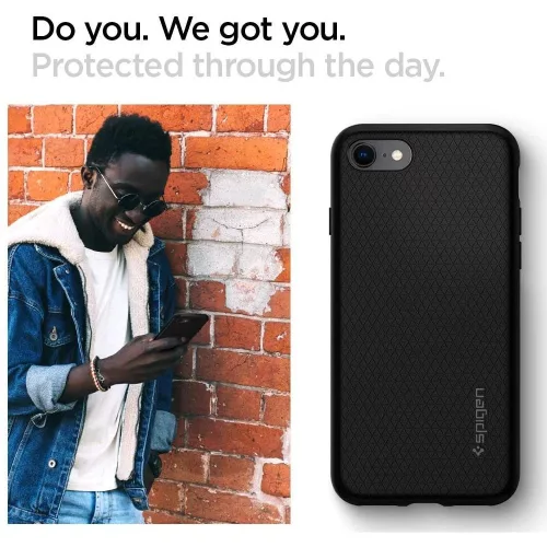 Spigen Liquid Air tok, Apple iPhone 7 / 8 / SE 2020 / 2022 - fekete