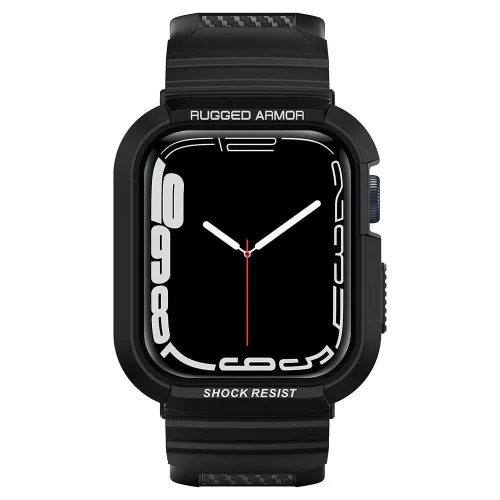 Spigen Rugged Armor Pro Apple Watch 6/7/8/9/SE (44/45 mm) tok - fekete
